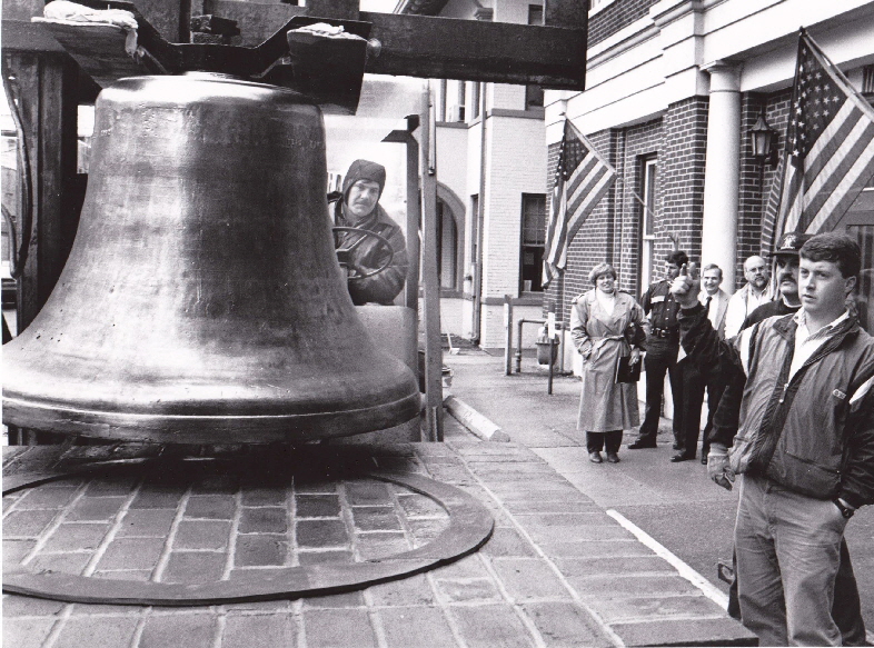 City Hall bell being moved to permanent location outside of City Hall