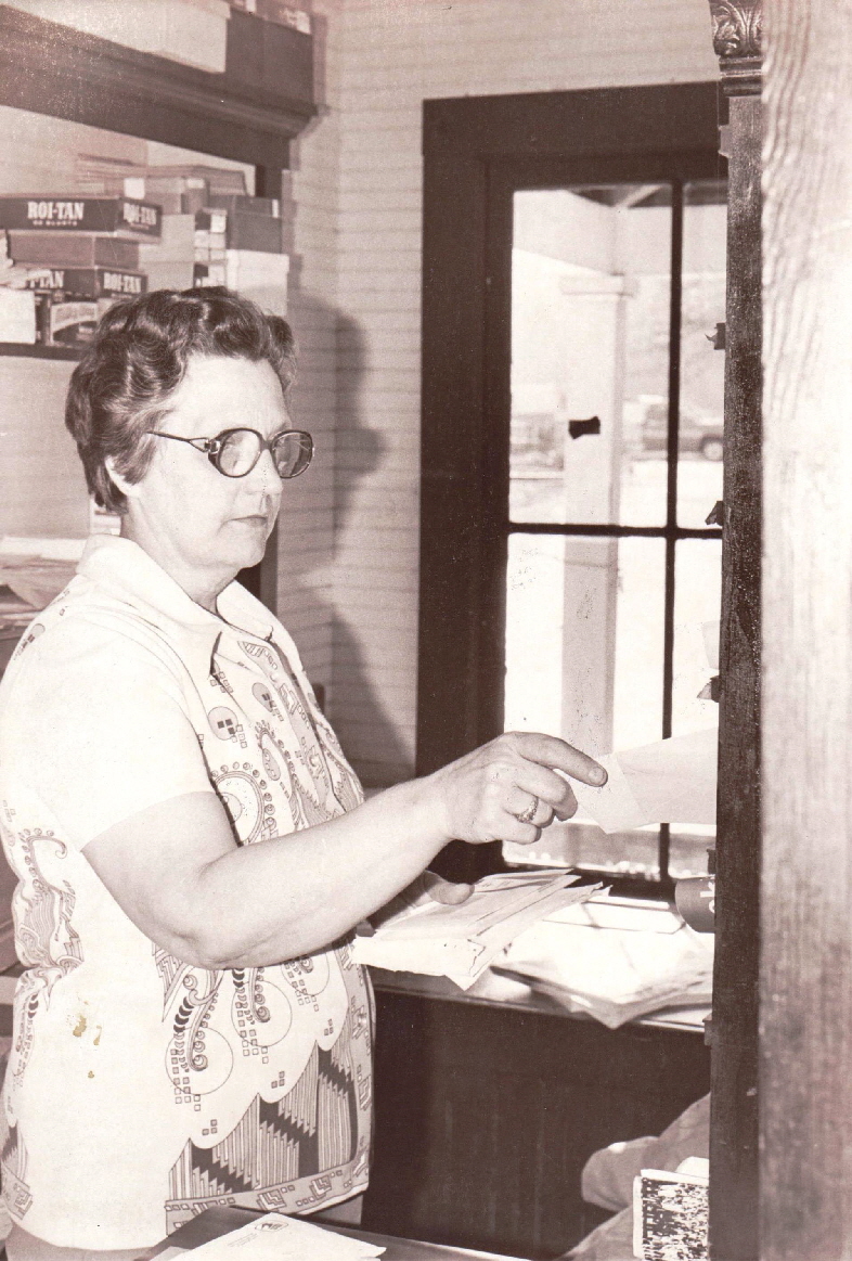 Mrs. Warner at Post Office - Ford, KY